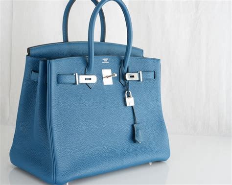 blue Birkin handbags for sale